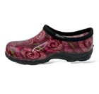 Women s Sloggers Waterproof Garden Shoes Pink Rose Design Women s Sz 7 