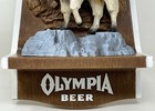 Vintage 1970   s Olympia Beer Mountain Goat Wilderness 3d Plastic Wall Hang Sign