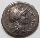 Roman Republic M Cipius Ar Denarius 115-114 Bc Crawford 289 1 Bmc 522