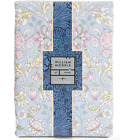 William Morris England King Cotton Sateen Garden Pink Blue Duvet Cover 3 Pc Set
