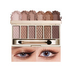 Neutral Nude Brown Eyeshadow Palette     6 Matte   Shimmer Shades  Blendable