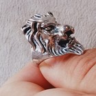 Extremely Rare Ancient Ring Bronze Roman Lion Symbol Old Authentic Artifact
