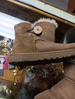 Ugg Australia Bailey Button Boots Chestnut Suede Sheepskin  Women   s Size 8