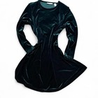 Vintage 90 s Velvet Green Holiday Dress  Women   s Size 6p