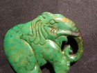 Good Quality Chinese Old Turquoise Hand Carved  elephant  Pendant