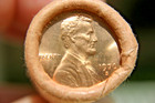 1970 S Lincoln Cent Original Bank Wrap Roll Bofa Large Date Obw Penny Roll