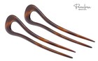 Parcelona French Classic Curve Shell Large 5 1 4     Set Of 2 Chignon Hair Bun Pin