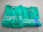 Esprit Costco Crewneck Sweatshirt  M  L  Xl Blue Green White Retro Logo Nwt