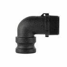 Banjo 90 Degree Poly Cam Lever Coupling 2  Male Camlock X 2  Male Npt - 200f90
