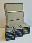 Lot Of 3 Vintage Airequipt Metal Slide Magazines With Boxes - 36 Slides Each Box