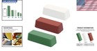 3 Pack Of 4 Oz Buffing Compounds - Green Fine  White Medium  Red Coarse