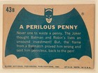 Vintage 1966 Topps Batman Blue Bat Logo  43b A Perilous Penny