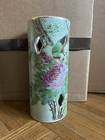 Antique Chinese Qianjiang Porcelain Hat Stand Vase Dated And Signed 11   