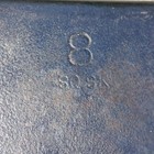 Vintage Lodge Square Cast Iron Skillet  8 Sq Sk 9 75  Square Flat Bottom - Read