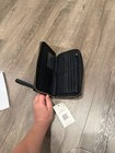 Steve Madden Zip Around Wallet Wristlet Black