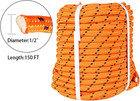 1 2in X 150ft Arborist Bull Rope Double Braid Polyester Rigging Hoisting Line Hi