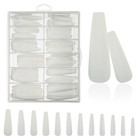 Xxl Extra Long Press On Nails Coffin Matte Fake Nails Full Cover Acrylic False N