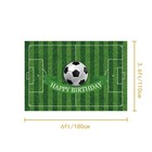 Csfoto Polyester 6x3 6ft Background Soccer Birthday Banner Football Field Spo   