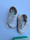 Vtg  Stride Rite Baby toddler Lace Up Shoes Cherub 4 1 2 3e White Leather W box