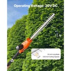 Electric Hedge Trimmer 20v 1200rmp With 20in Blade Extendable Trimmer