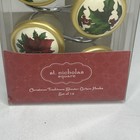 St Nicholas Square Christmas Shower Curtain Hooks Cardinal Holly 12 Pc Set Bird