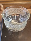 Vintage Ice Bucket Thumbprint Diamond Quilted Pattern Pressed Glass