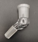 B Quality 18mm-14mm 45 Degree Angle Glass Ground Joint Attachment Adapter Elbow