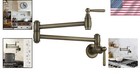 Elegant Wall Mount Pot Filler Faucet - Modern Antique Bronze With High Flow Rate