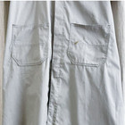 Vintage 1950s  1960s Light Gray Short Sleeve Mechanics Coat Mens Us Sz L
