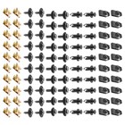 100 Pcs Car Body Fender Bumper Splash Guard Fixing Clip  U Clips Rivet