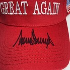 Donald Trump Signed Maga Red Hat 45-47 President Signature Hologram Coa