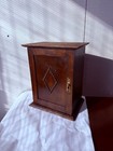 Antique Oak Mission Arts   Crafts Smoking Pipe Cabinet Hanging Table Top 1910