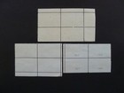 Lot Of Three Vintage Blocks Of Four Used-see Description   Images