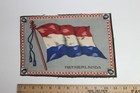 C1910s Netherlands Flag Tobacco Felt Antique Cigarette Cigar Premium 11  X 7 5 