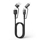 Multi Usb C Qc Fast Charging Cable 4 In 1 Usb C usb A To Usb C To Iphone Pd 60w