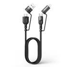 Pd 60w Multi Usb C Qc Fast Charging Cable 4 In 1 Usb C usb A To Usb C To Iphone
