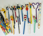 Novelty Pencils W  Toppers Vtg 80 s Power Rangers Goofy Where s Waldo Sylvester 