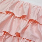 Blush Pink Shabby Chic Girl Ruffled Crib Bed Skirt Dust Ruffle Triple Layer 1   