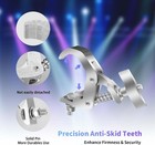 6 Pack Truss Clamp 1 57-2 4 Inch Stage Lighting Clamps Heavy Duty Dj Silver 