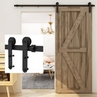 Sliding Barn Door Hardware Kit 4-20ft Modern Closet Track Rail Single double