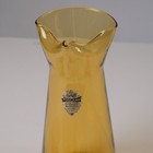 Toscany Glass Pitcher Set Handmade Neapolitan Italy Amber Gold 6 Glasses Vintage