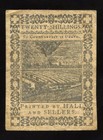 Pennsylvania 20 Shillings Colonial Currency Note October 1  1773 Pa-169