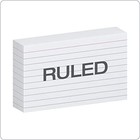 Index Cards  3 X 5 Inches  White  Lined On Front  Blank On Back 500 Count 5 Pack