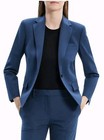Theory Women s Slim-fit One-button Blazer Ash Blue Sz 10 Nwt  435 Career Office