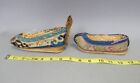 Antique 19th Century Chinese Wood Silk Slippers Shoes Collection Lot 1800s