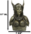 Ebros Norse Viking Mythology Poetic Edda Goddess Valkyrie Bust Statue 11  Tall C