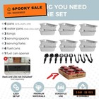 6 Pack Refill Kit - Disposable Chafing Dish Buffet Set  Welded Body Food Warmers