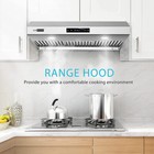 30in Under Cabinet Kitchen Range Hood 800cfm W  3-speed Touch Control Led Light
