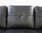 Faux Leather Sectional L-shaped Sofa Set  Living Room Couch W  Storage Ottoman