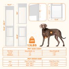 Naizea Dog Door For Sliding Glass Door 74 8  -80 7   Height   Lock For Renters